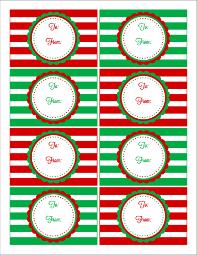 Download Red Green Striped Christmas Gift Tag Labels Christmas Day Png Image With No Background Pngkey Com,How To Make Beaded Bracelets With Elastic