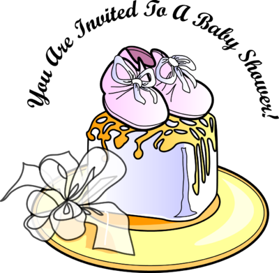 Baby Shower - Baby Shower Pictures Clip Art (400x391), Png Download