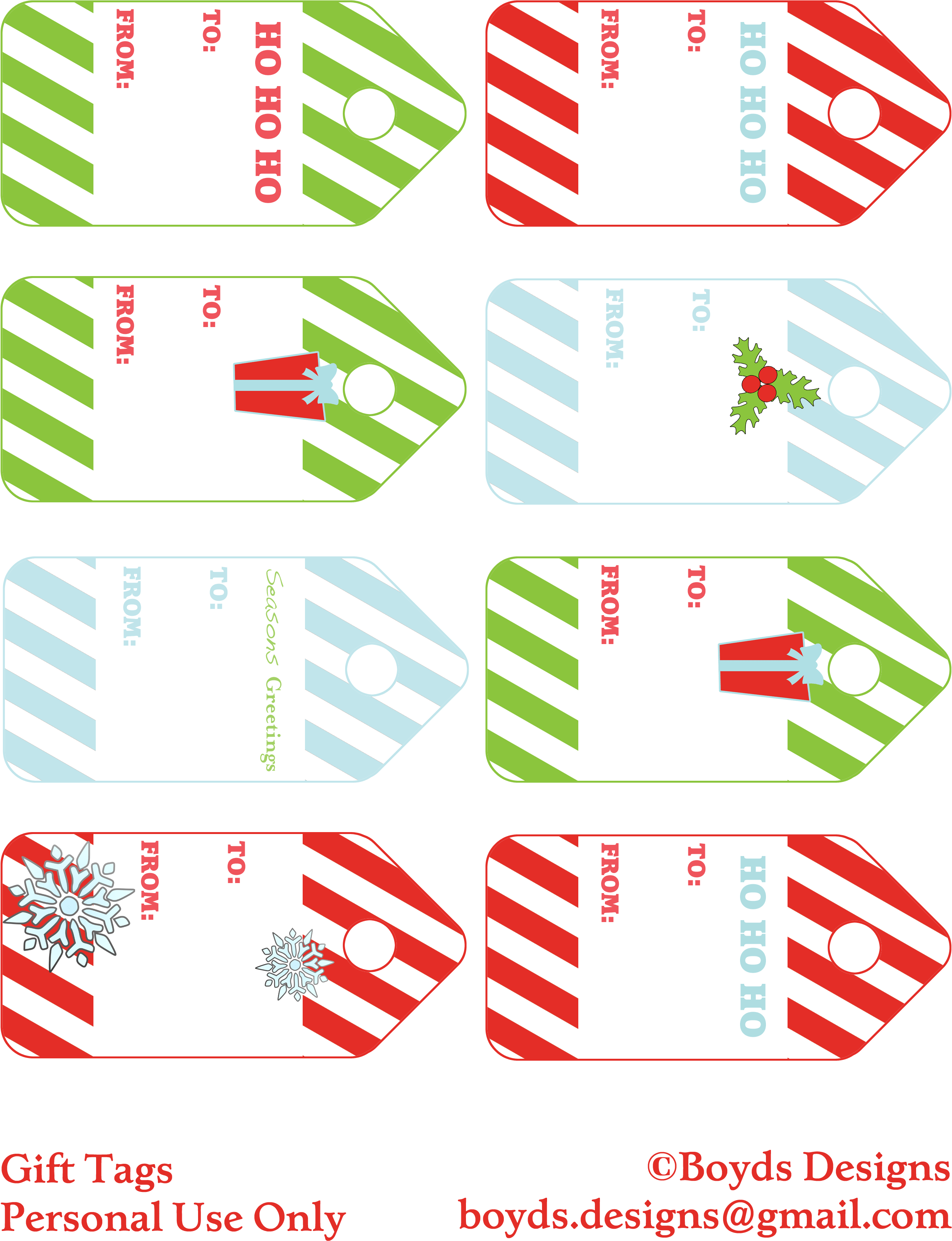 Christmas Gift Tag Vector Royalty Free Stock Techflourish - Diy Christmas Gift Tags Printable (2550x3300), Png Download
