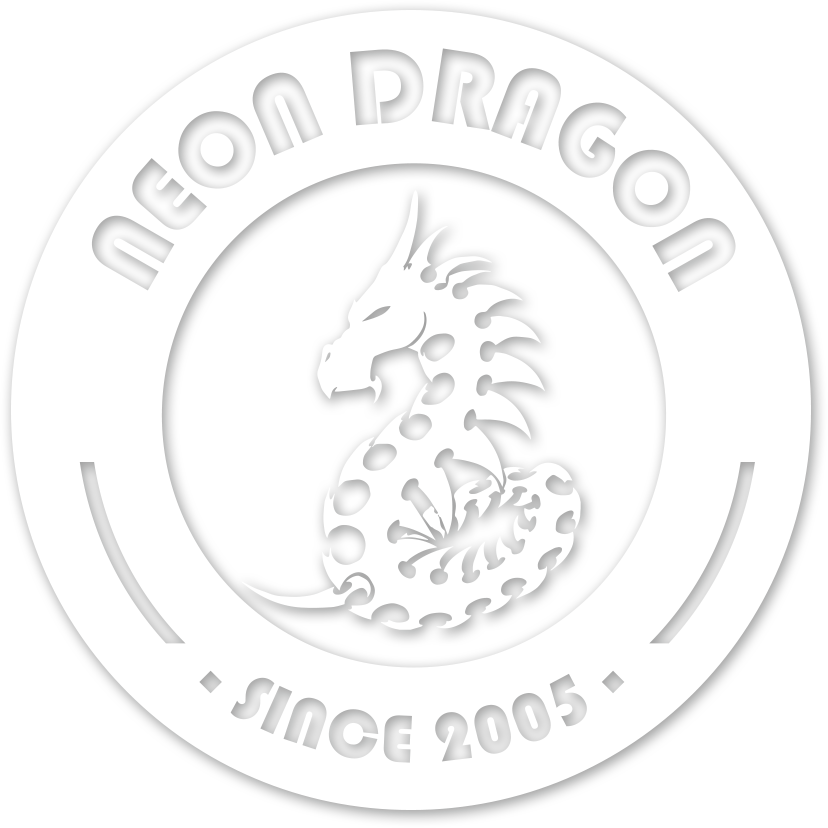 Neon Dragon Tattoo Logo - Permalink (828x828), Png Download