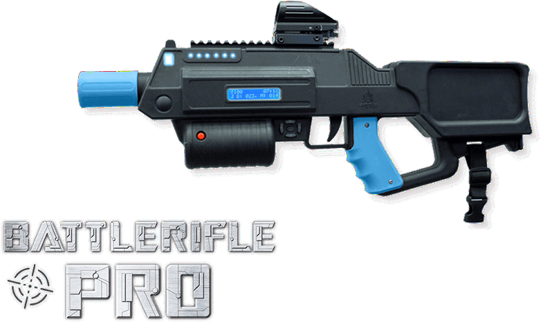 The Pro Rifle Is A Lighter Tagger That We Recommend - Recoil Laser Tag Smg (911x513), Png Download