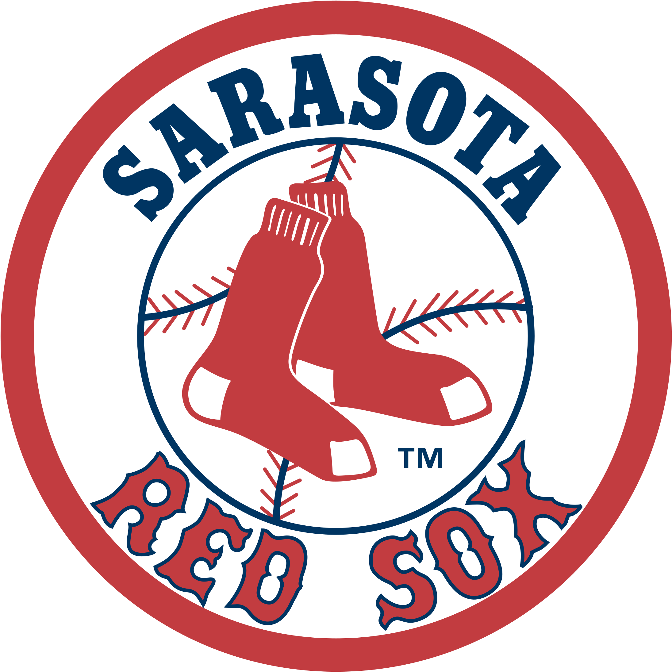 Sarasota Red Sox Logo Png Transparent - Game 2 1999 Alcs (2400x2400), Png Download