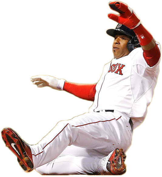 Yoenis Cespedes Nike Cleats, Yoenis Cespedes Chandler - Boston Red Sox Players Png (534x585), Png Download