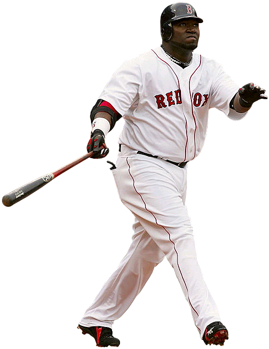 David Ortiz Red Sox Png - David Ortiz White Background (538x697), Png Download