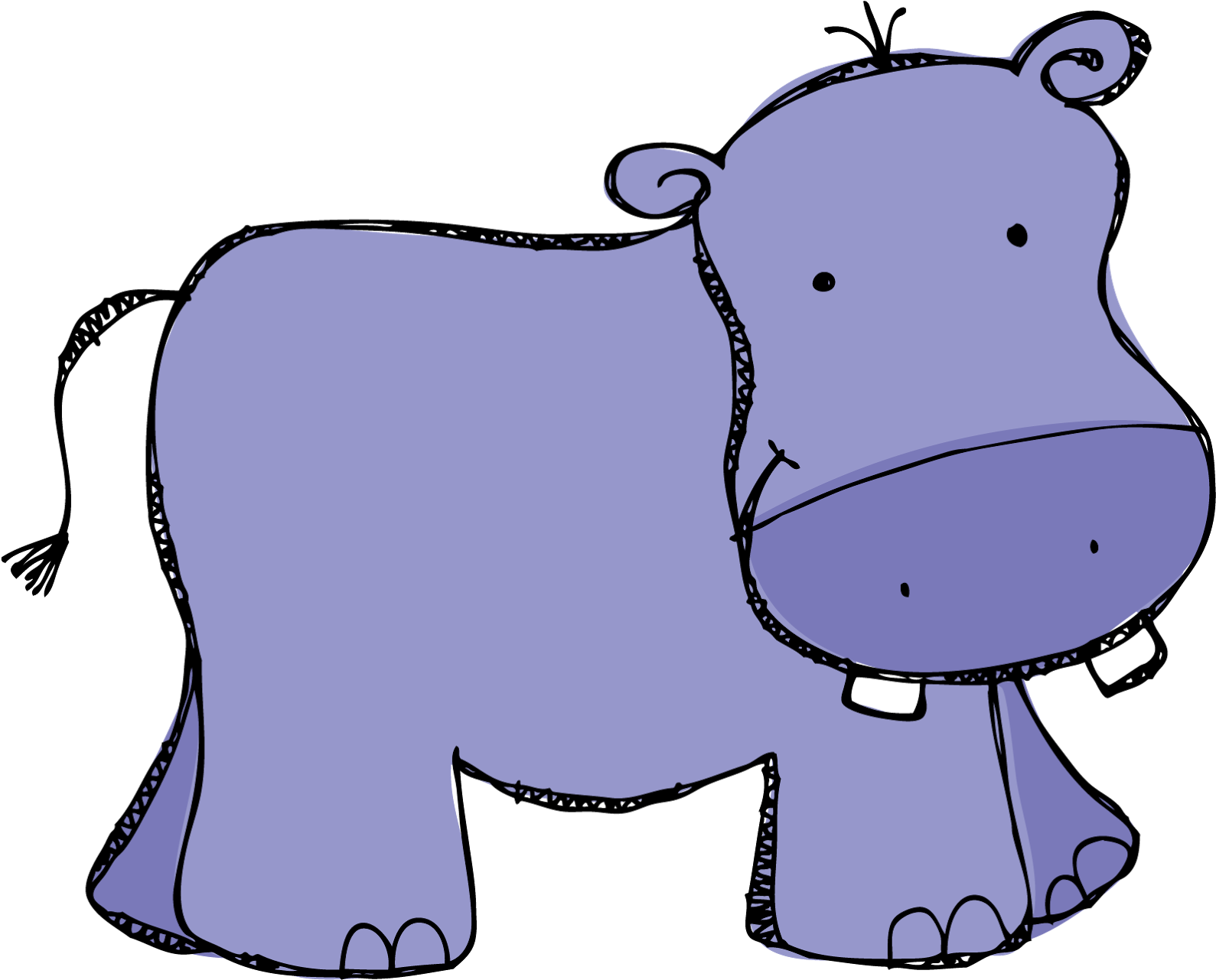 Clip Art Hippo Cute Hippopotamus Clipart Baby Shower - Hippo Clip Art (1600x1289), Png Download