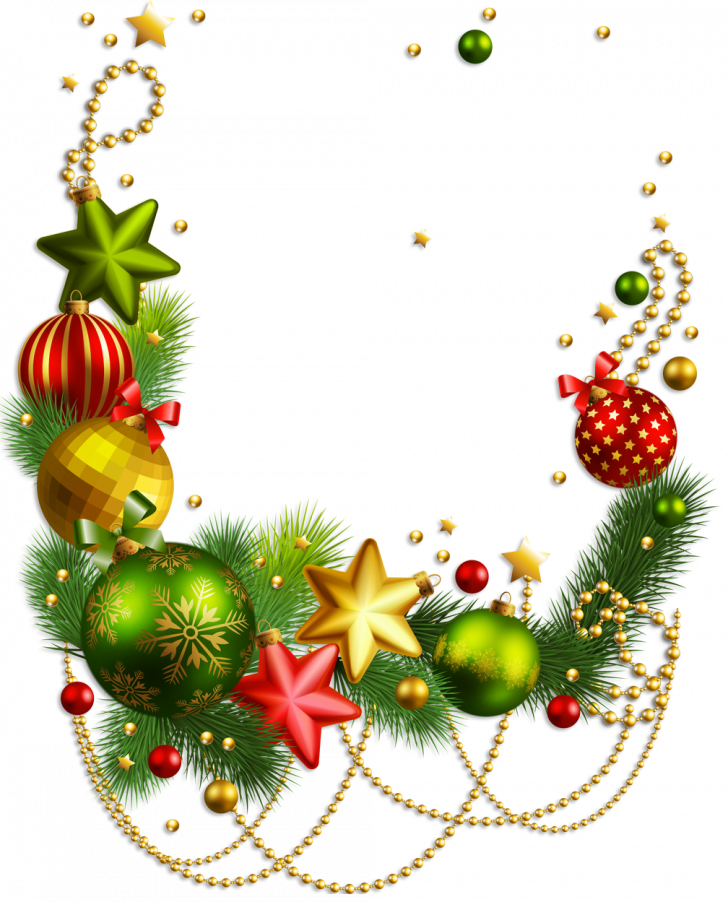 Christmas Decor Png - Merry Christmas Border Png (728x902), Png Download