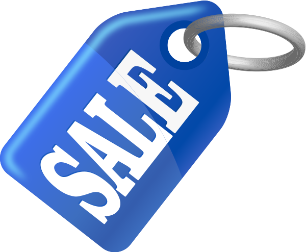 Tag Sale Blue - Sale Icon Blue (600x494), Png Download
