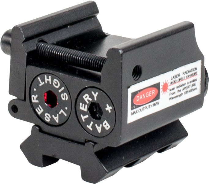 Optics V Tactical Red Laser Pistol Dual Weaver Mini - Laser (1000x1000), Png Download