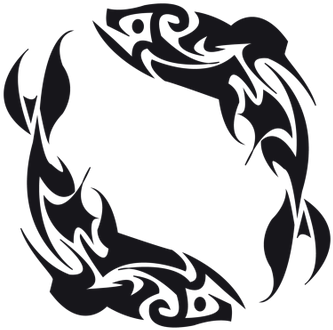 Double Koi Fish Tattoo - Fish Tattoo Png (400x400), Png Download