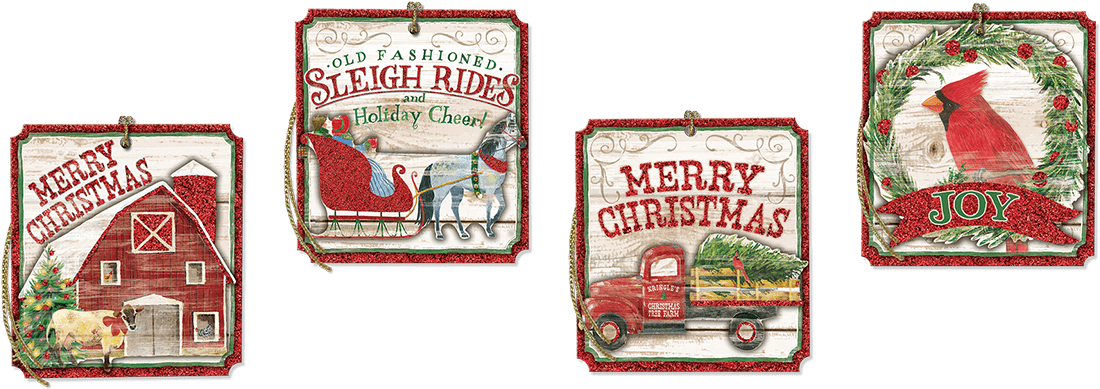 Oh What Fun Gift Tag Cube - Postage Stamp (1200x1200), Png Download