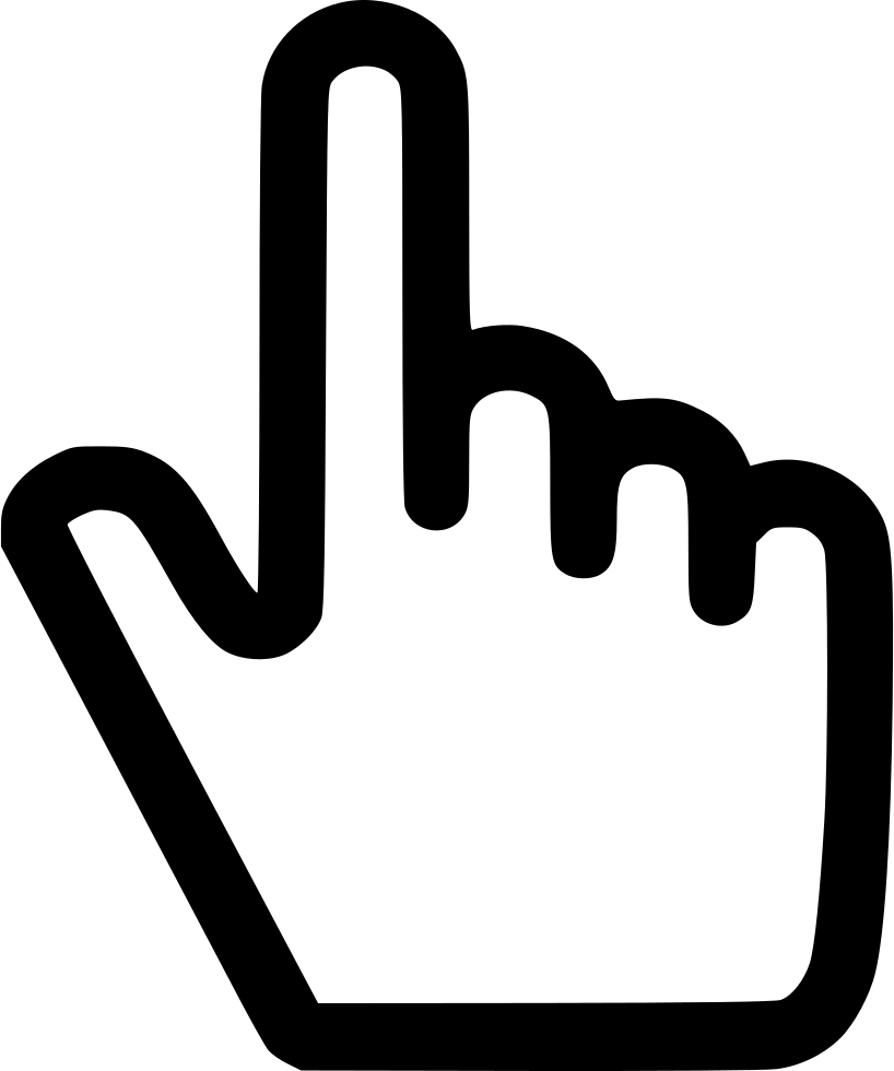 Finger Select Pointing Point To Designate Comments - Finger Point Icon Png (818x980), Png Download