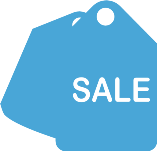 Sale Tag - Sale Png Icon Blue (750x750), Png Download