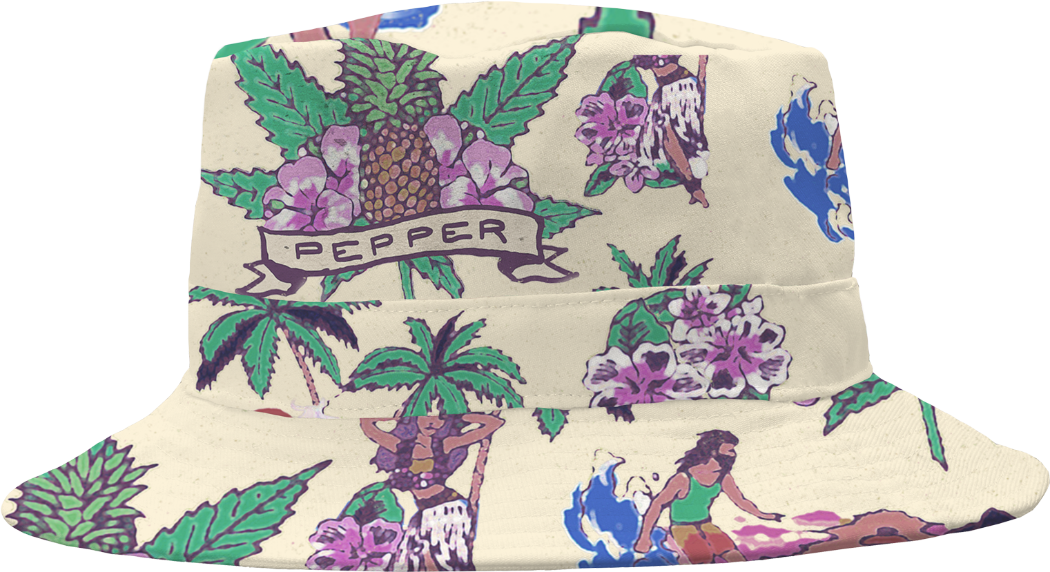 Hawaii Dye Sub Bucket Hat $30 - Hawaii (1600x1600), Png Download