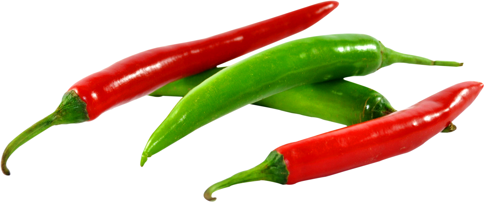 Green And Red Chilli Png Image - Red And Green Chilli (1720x750), Png Download