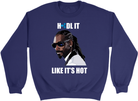 Ripple Xrp Snoop Dogg 'hodl It Like Its Hot' Sweatshirt - Sweater (480x480), Png Download