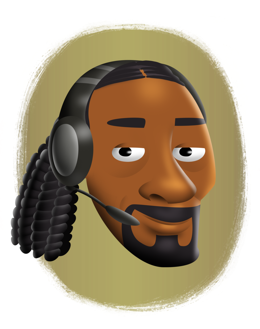 Snoop Dogg - Emoji Snoop Dogg (1000x1294), Png Download
