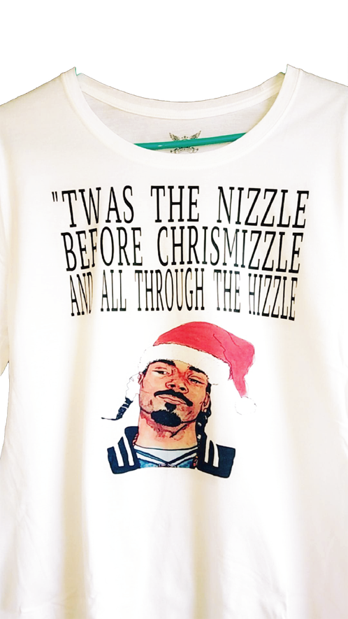 Snoop Dogg Christmas Twas The Nizzle Before Chrismizzle - Cartoon (498x885), Png Download