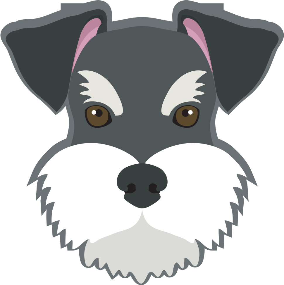 The Dog - Love Schnauzer (980x974), Png Download