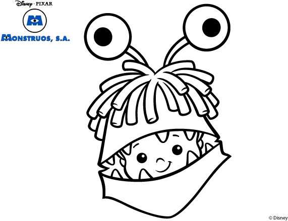 Drawing Monsters Inc 64 - Monsters Inc (600x470), Png Download