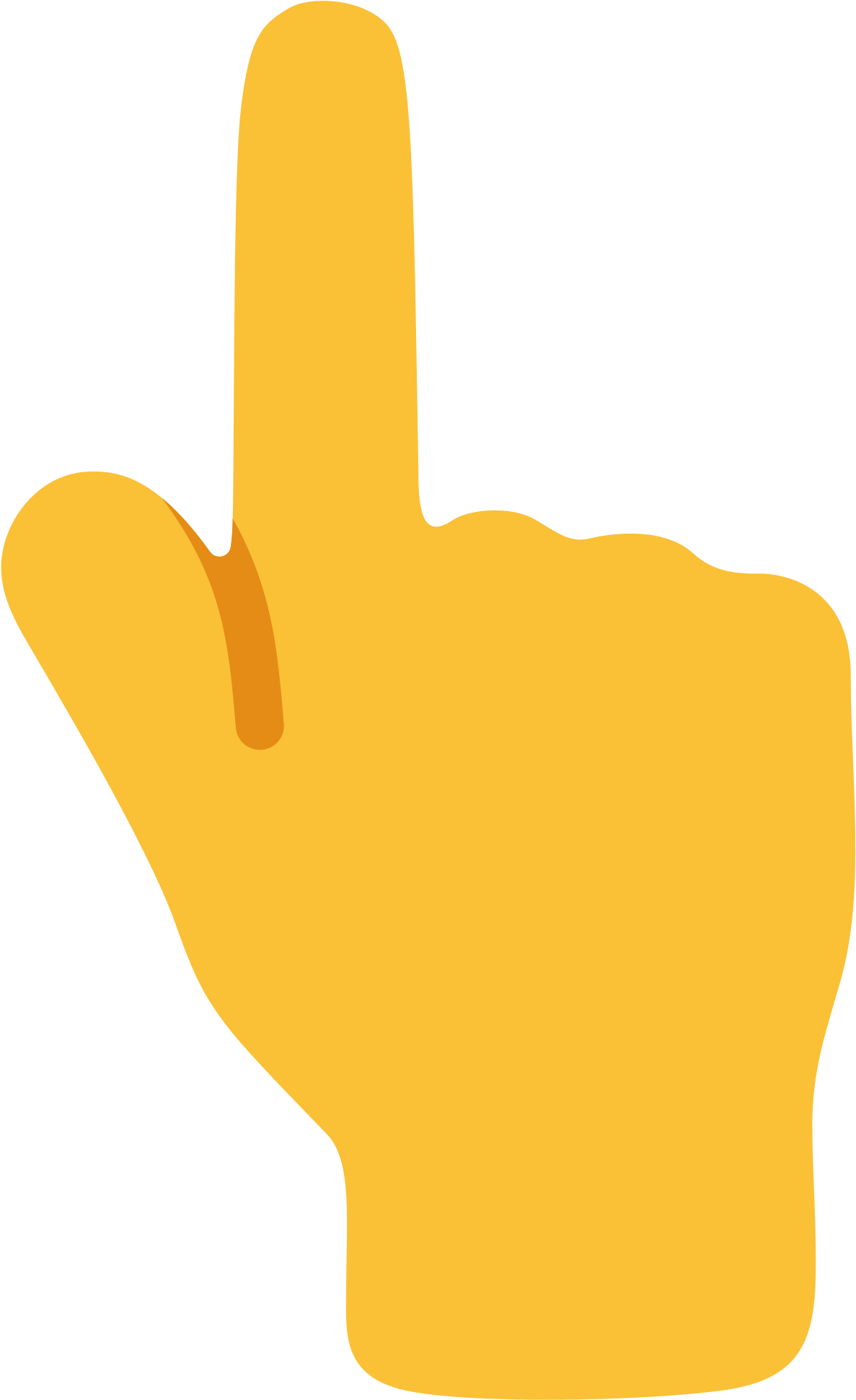 Download Open Emoji Finger PNG Image with No Background