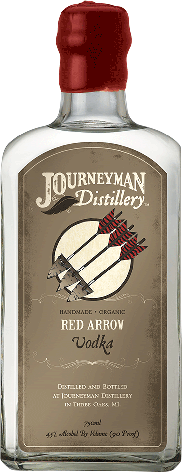 Red Arrow Vodka - Journeyman Distillery Bilberry Black Hearts Organic (1000x1000), Png Download