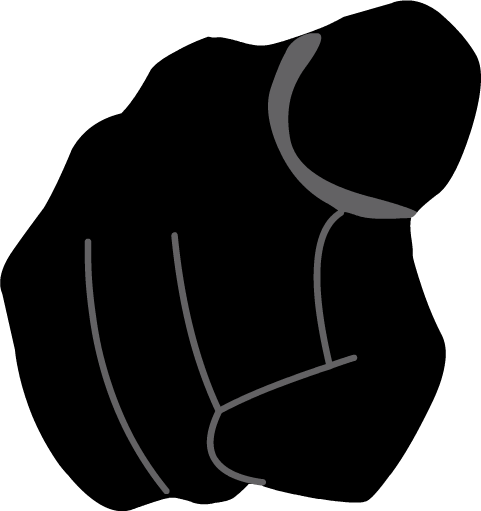 New Finger Pointing Toward Camera - December 19 (481x511), Png Download