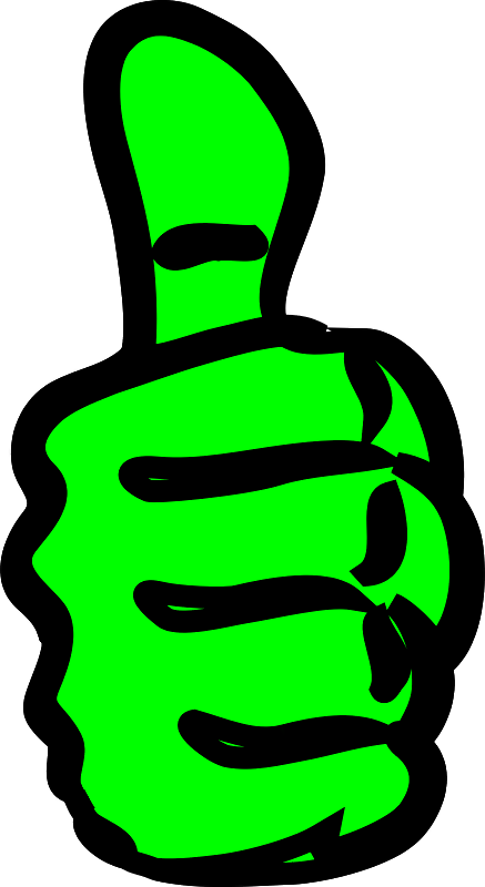 Wrong - Thumbs Up Clipart (437x800), Png Download