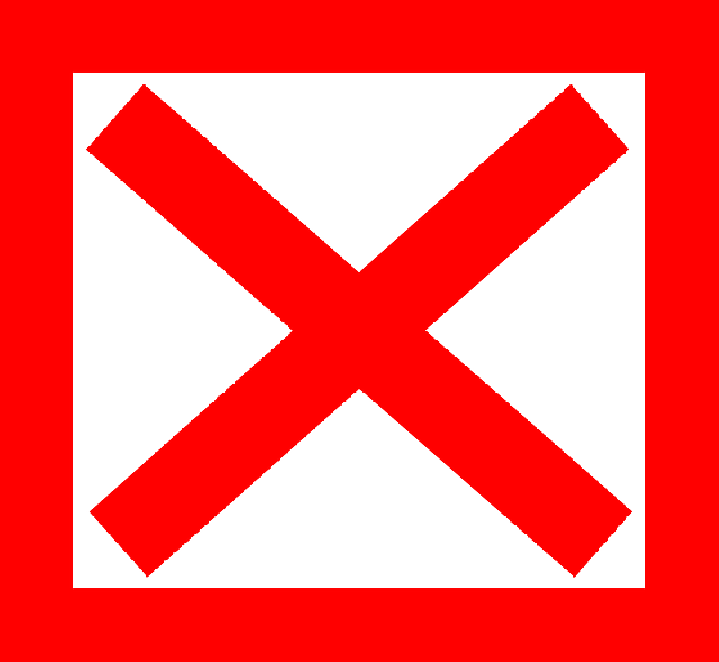 Mb Image/png - Red X In A Box (800x737), Png Download