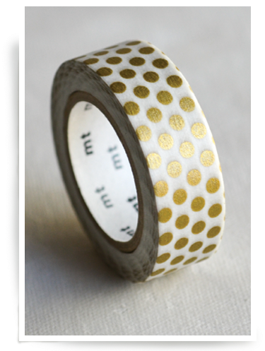 Dot Gold Tape - Gold (400x510), Png Download
