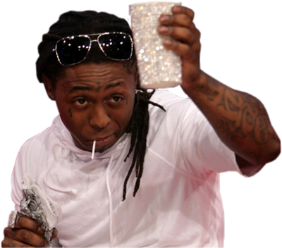Lil' Wayne Fond D'écran Probably With Alcohol And A - Lil Wayne In Jail 2010 (400x352), Png Download