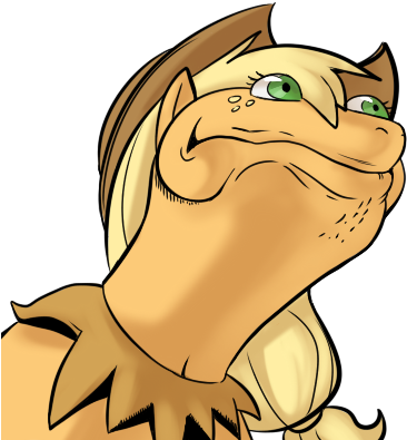 Applejack, Kermit The Frog, Safe, Species Swap, The - Kermit My Little Pony (366x395), Png Download