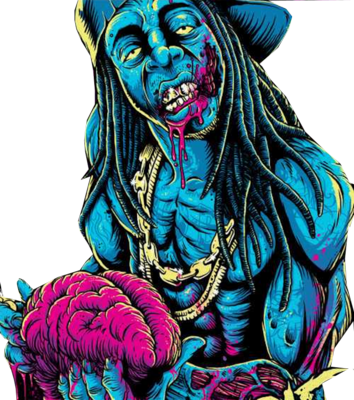 All - Lil Wayne Zombie (354x400), Png Download