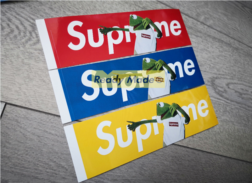 supreme kermit the frog sticker