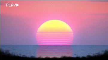 Steam Community Market - Synthwave Sun (360x360), Png Download