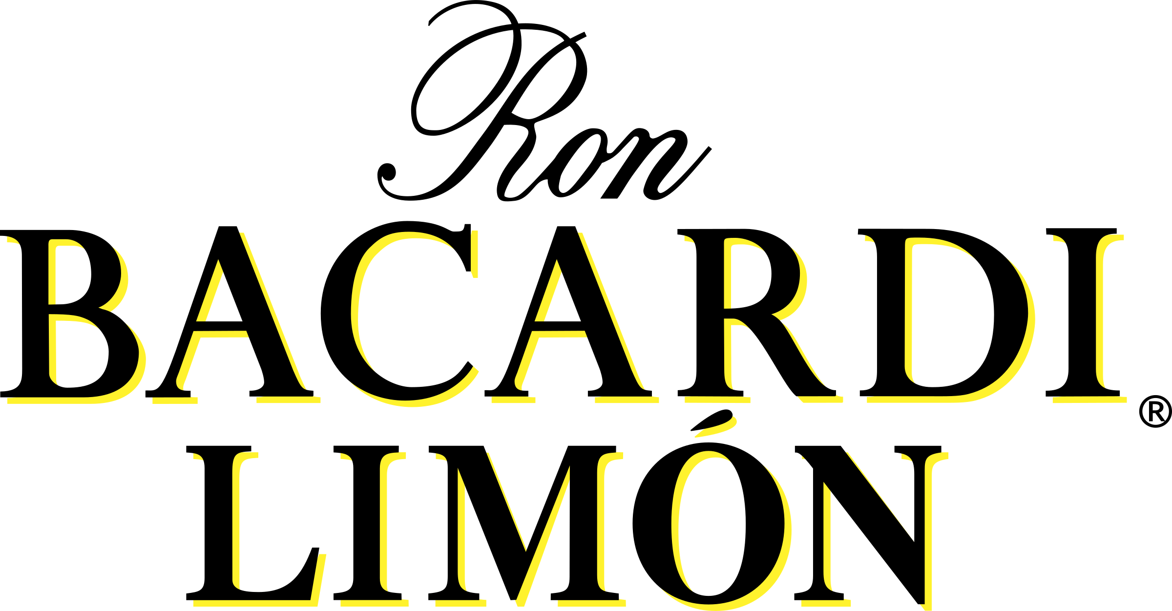 Bacardi Limon Logo Png Transparent - Bacardi Limon Logo Vector (2400x1251), Png Download