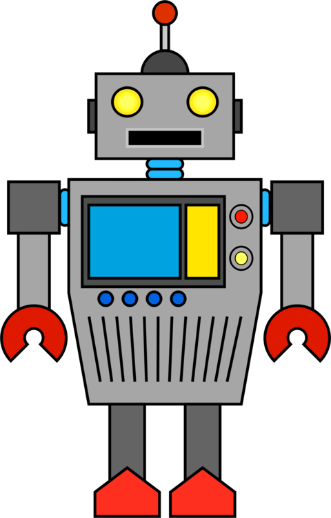 Robot Computer Icons Artificial Intelligence Cartoon (480x750), Png Download