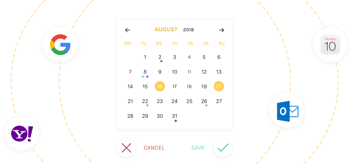 Integrate Your Calendar (1335x624), Png Download