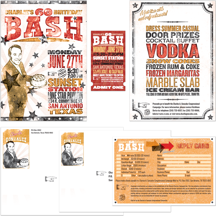 Congressman Charlie Gonzalez 60th Birthday Bash Invitation (720x720), Png Download