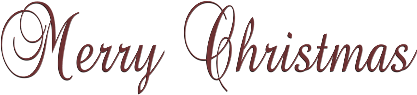 Merry Christmas Text (1375x360), Png Download