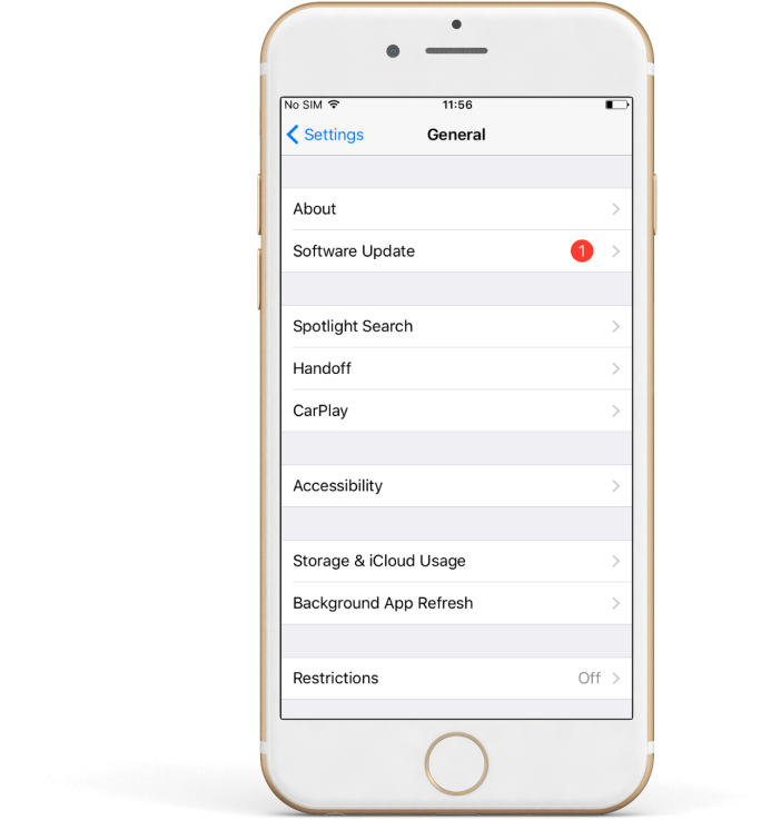 Updating The Ios Operating System Allows Your Phone (1024x1024), Png Download