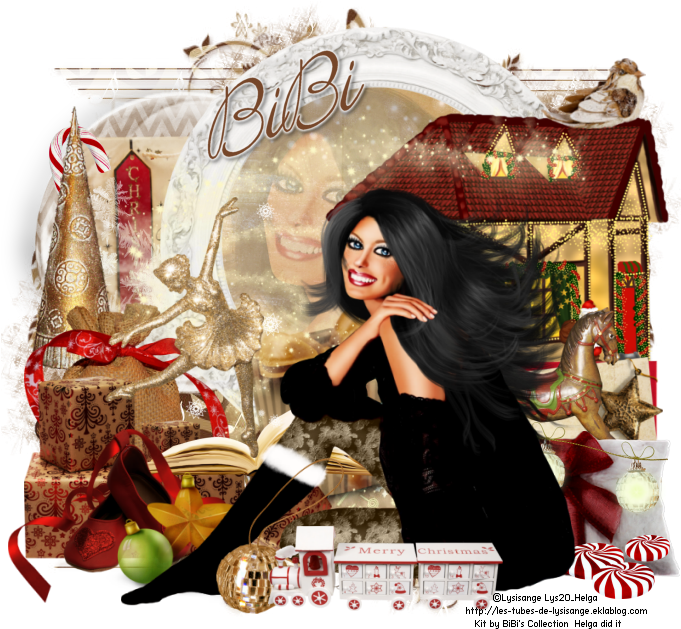 Scrap Kit Is Called 'xmas Lily' (680x644), Png Download
