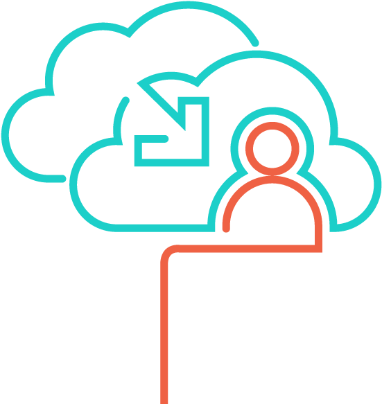 Icon Line Color Cloud Advisory And Migration Solutions (800x800), Png Download