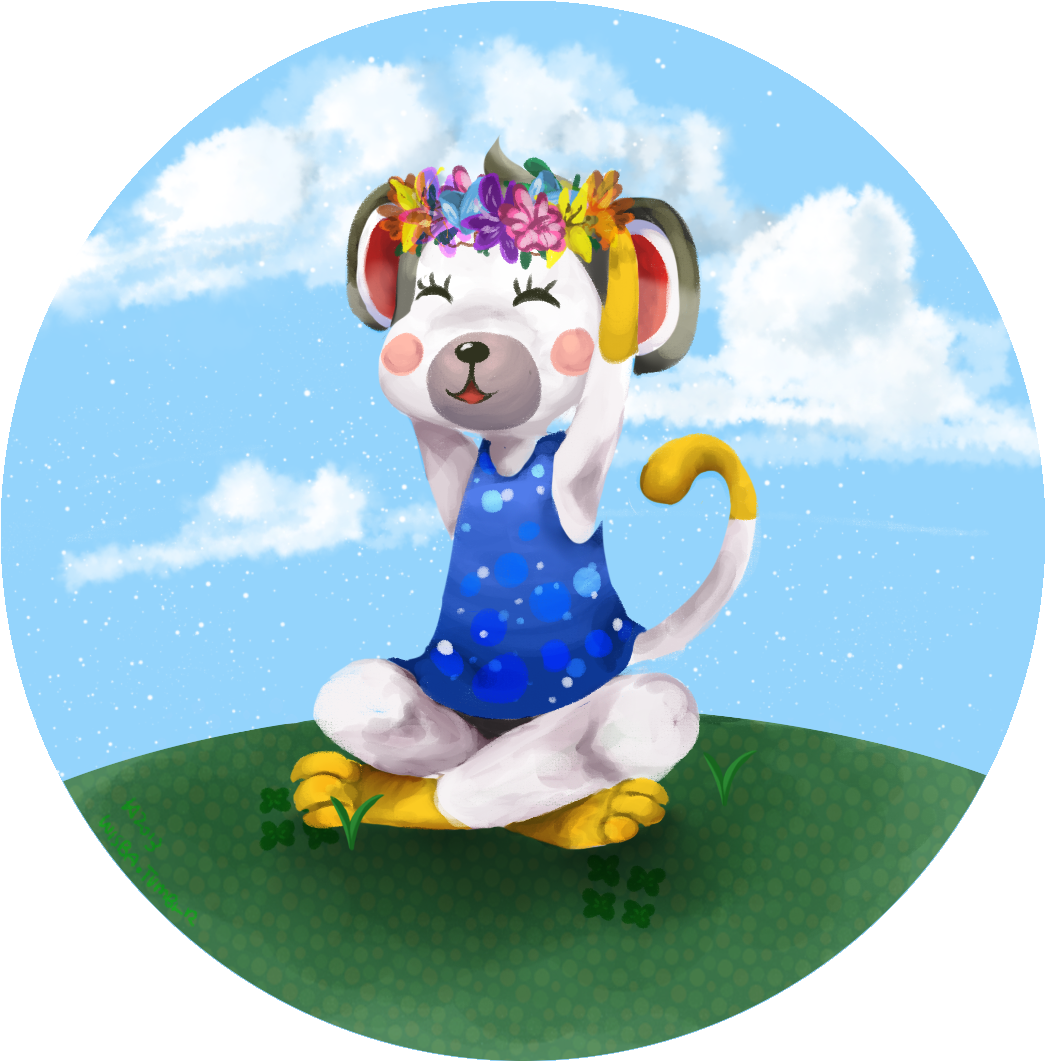 Shari With A Flower Crown B/c Reasons I Also Do Animal (1065x1099), Png Download