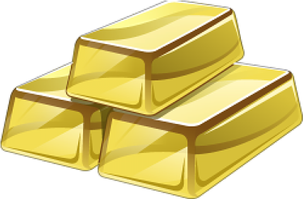 Bar Clipart Gold Biscuit (640x480), Png Download