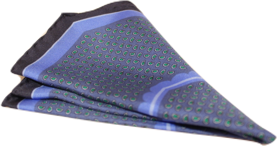 Blue And Green Pocket Square- Teardrop Pattern (1024x539), Png Download