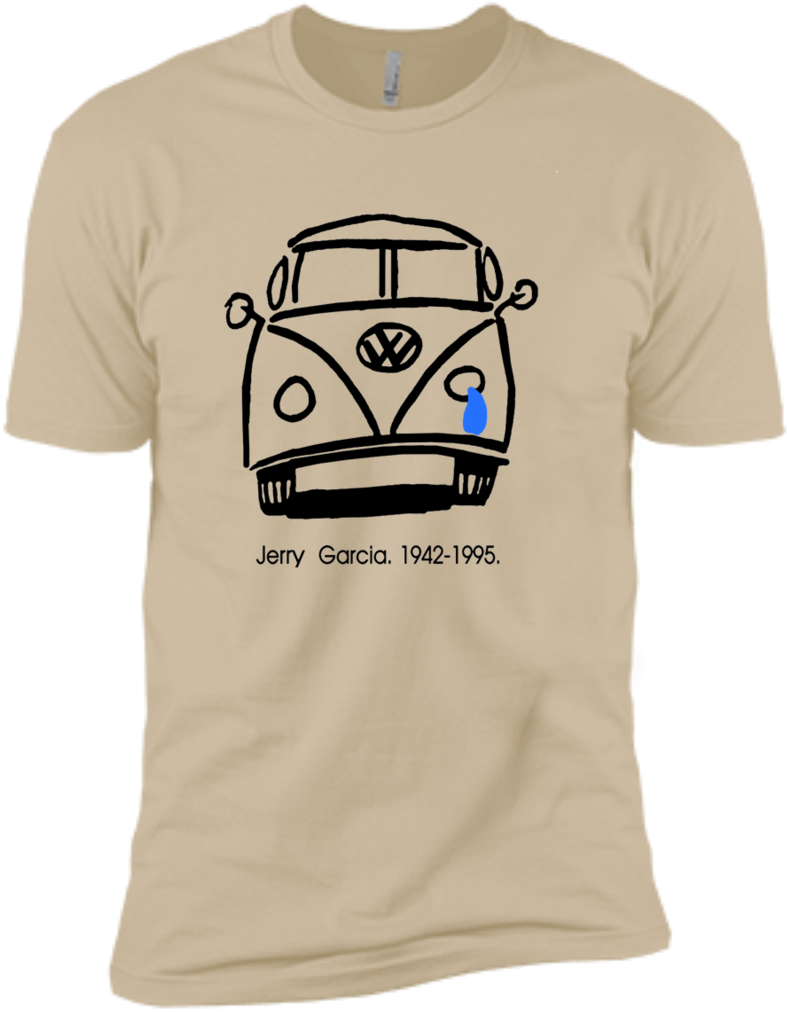 Vw Miss Jerry Blue Teardrop Premium Cotton T-shirt (1024x1024), Png Download