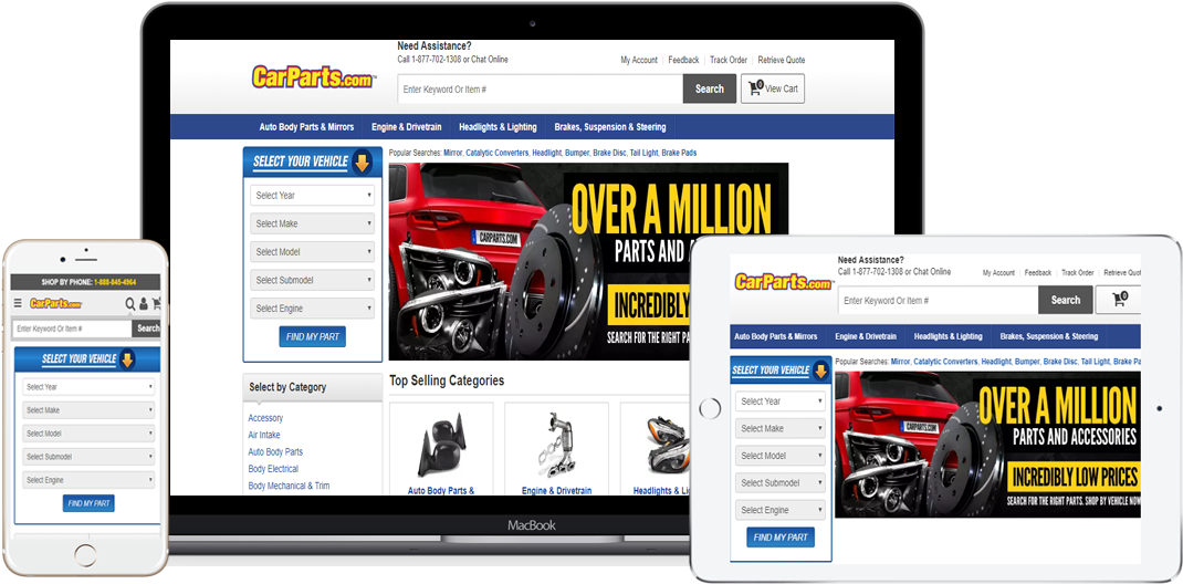 Car Parts Is An Online Store (1112x572), Png Download