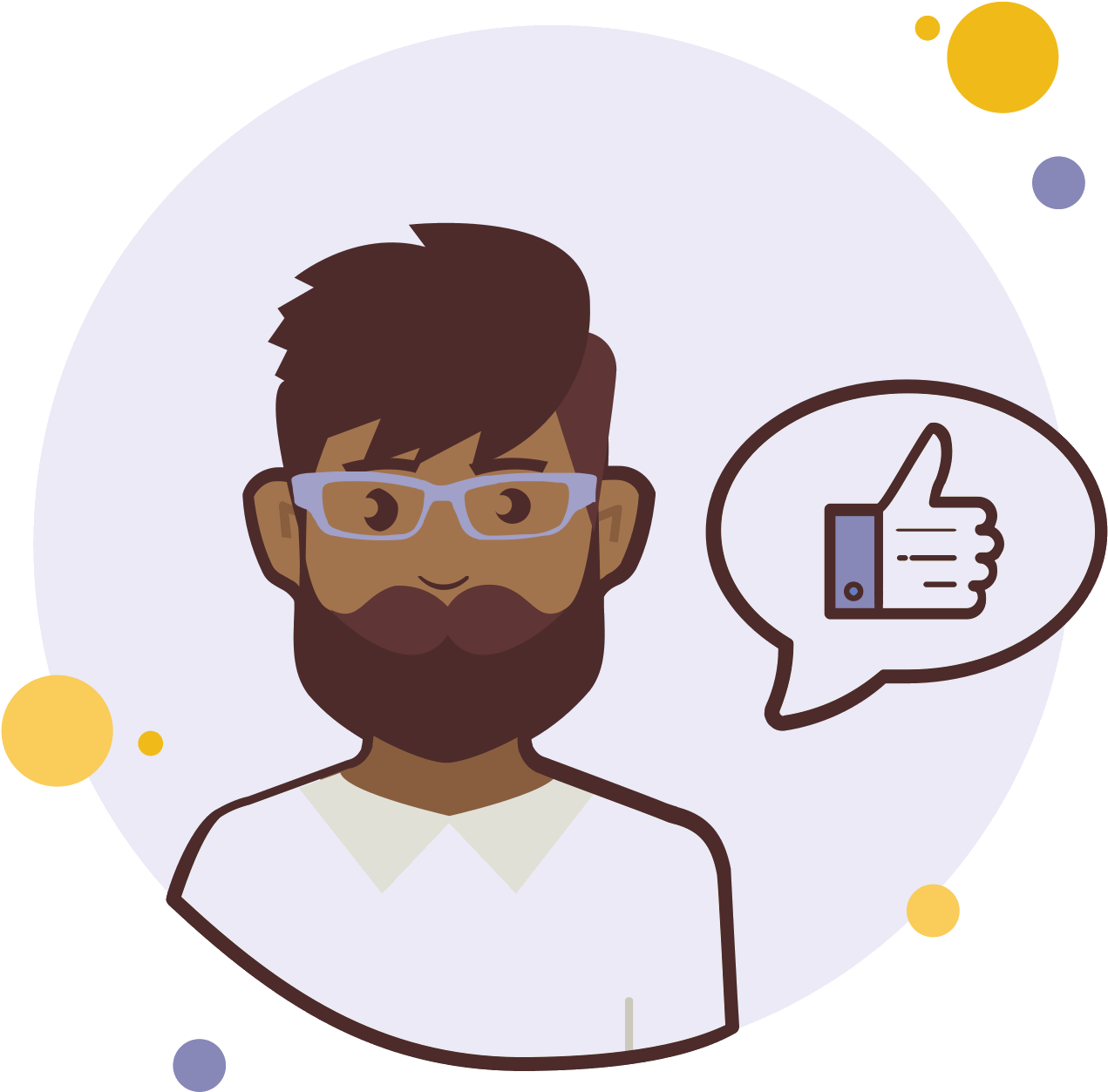 Man With Beard Like Icon (1600x1600), Png Download