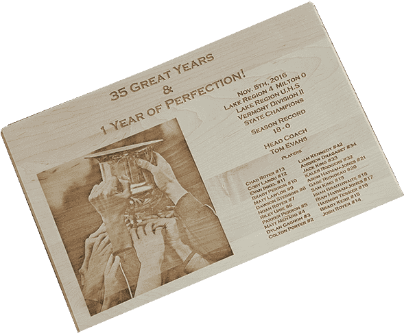 Custom Engraved Plaque Award For Perfect Season (600x600), Png Download