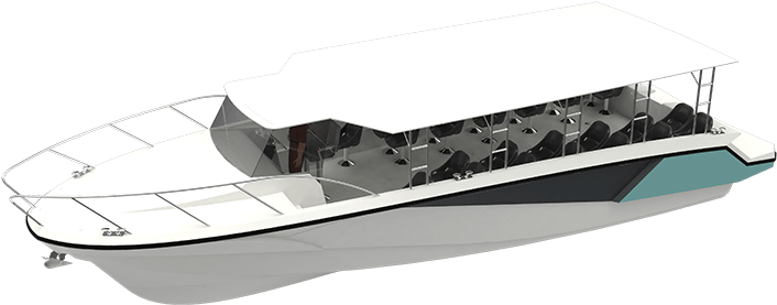 Boat Design, Dive Boat, Passenger Boat (900x434), Png Download
